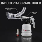 LE LEMATEC Car Wash Equipment: High Pressure Foam Cleaning Gun, Extractor Vacuum Set, Stainless Nozzle for Automotive Detailing, Carpet, Upholstery, Surface Cleaning (LE-WT-0100SB)