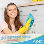 AIDEA Microfiber Cleaning Cloth-800PK, Soft Microfiber Towels for Cars, Absorbent Cleaning Rags, Lint-Free Streak-Free Wash Cloths for House, Kitchen, Window(12in.x12in)