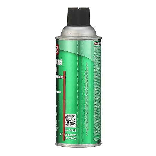 CRC HF Contact Cleaner 03125 – 11 WT OZ, Clear, Electronics Cleaner, Suitable for Higher Flashpoint Applications