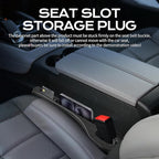Seat Gap Filler, Universal Car Interior Organizer, Organizer with Seat Belt Holes, Stopping Phone Key from Falling, 2026 NEW Gap Fillers(Fits Cars, Pickup Trucks, SUVs and Vans)