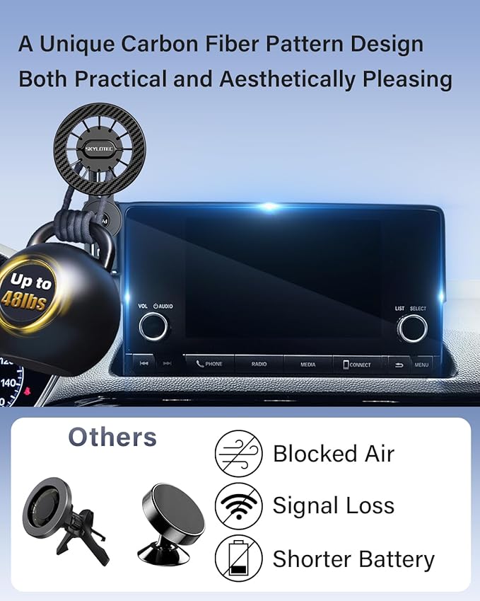 Magnets Phone Mount for BMW X5 X6 2024 2025 2026/X7 2023 2024 2025 2026 Accessories 14.9-Inch Screen Fixed Clip, Cell Phone Base Automobile Cradles Magnetic Phone Holder Compatible with MagSafe