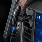 Car Vent Wireless Charger Magnetic Phone Mount Compatible with 2021-2026 Ford F-150, 2023-2026 Super Duty F250/F350/F450, Metal Phone Holder Cradles Bracket Stand for All Smartphones (No Socket Arm)