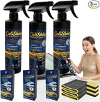 CaliShine Quick Effect Coating Spray - 16.9 fl oz Waterless Ceramic Car Wax Coat - Detail Polish & Cleaner for Cars Boat Body & Glasses, Window Glass and Headlight - Shine Restoration Kit (1500 ml)