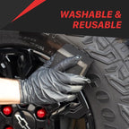Maxshine Hydro-Tech Tire Foam Applicator Pad Waxing Sponge for Car Detailing, Zigzag-Cut Design for Superior Coverage – Scratch-Free Sponge for Tire Shine, Wax, Sealants & Glazes