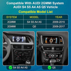 Wireless Carplay Android Auto Module Receiver Box for Audi S4 S5 A4 A5 (2009-2015 Year) for Q5 (2009-2017 Year) with 2GMMI, Carplay Retrofit Kit Decoder Adapter