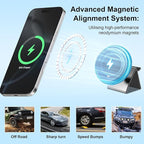 Wireless Car Mount Charger Fast Charging for Tesla Model 3/Y/3 Highland/Y Juniper (Model 3 17-23& Model Y 20-24, Without OBD Charger)