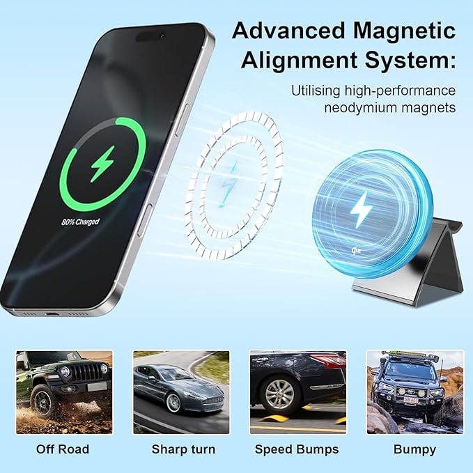 Wireless Car Mount Charger Fast Charging for Tesla Model 3/Y/3 Highland/Y Juniper (Model Y Juniper 2025+, with OBD Charger)