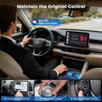 2-in-1 Wireless CarPlay Adapter for iPhone & Android Auto – Convert Wired CarPlay to Wireless, Plug & Play, Stable Connection for Daily Driving, USB & USB-C Support (Check Compatibility)