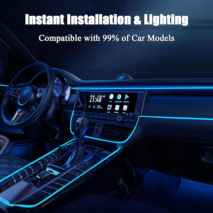 Car Interior Lights for Mercedes Benz/AMG SLK SLC R170 R171 R172 SLK 55 32/SLK 350 280 250 200 LED Car Interior Atmosphere Lamp Car Ambient Lighting Kits,Red