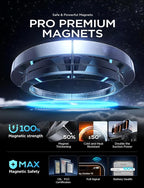 LISEN for iPhone 17 Air for Magsafe 360 Degree Car Phone Holder, Dashboard Holder, Magnetic Holders for Car Dash, Clip Cell Cars Holders for Your Rearview Mirror for iPhone 17 Pro Max 16 15 14 s