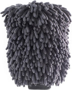 Chenille Microfiber Car Wash Mitt, Scratch-Free, Lint-Free, Highly Absorbent Cleaning Glove for Cars, Trucks & Motorcycles – Large, Gray