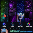 Twinkle Starlight Headliner Light,32W 1000pcs 13.1ft LED Star Ceiling Fiber Optic Light Kit APP/Remote Control for Car/Home/Party