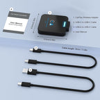 Android Auto & CarPlay Wireless Adapter - 2 in 1 Wireless for iPhone & Android, Plug & Play for Factory Wired Cars - Supports iOS 10+