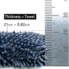 Microfiber Car Drying Towel, 1300GSM Superior Absorbency Twist Loop for Drying Cars, Trucks, and SUVs (Gray, 20"x32")