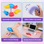 Cevioce Fidget Slug Stress Relief Toy Sensory Fidget Slug Toy Fidget Toys for Kids Girls Women 3Pcs Cute Autism Sensory Toys for Autistic Children Easter Basket Stuffers Gifts for Toddler Girls Boys