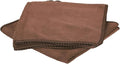 HARFINGTON 2 Pack Microfiber Cleaning Cloth, 16" x 16" Multi-Functional Cleaning Towels Reusable Absorbent Rags for Car Wash Kitchen Household Window Clean, Brown