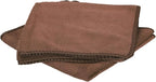 HARFINGTON 2 Pack Microfiber Cleaning Cloth, 16" x 16" Multi-Functional Cleaning Towels Reusable Absorbent Rags for Car Wash Kitchen Household Window Clean, Brown