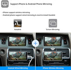 Wireless CarPlay + Android Auto + Mirroring Retrofit Decoder Box Kit, Compatible with Audi A6 A7 2009-2011 Q7 2010-2015 with C6 Embedded Screen & MMI 3G High / 3G+ Models