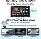 [9inch] ATOTO A6 PF Android Car Stereo, Double-DIN Radio, Wireless CarPlay & Wireless Android Auto, Mirror Link, GPS Tracking，in-Dash Navigation, Dual Bluetooth, HD LRV, 2G+32G, A6G209PF