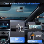 Dash Cam Front Rear,4K HD Dual Dash Camera for Cars,Included 64GB Card,Built-in Wi-Fi GPS 5G,170°Wide Angle,3.2" IPS Screen,Night Vision,Loop Recording,HDR,App Control,24H Parking Mode