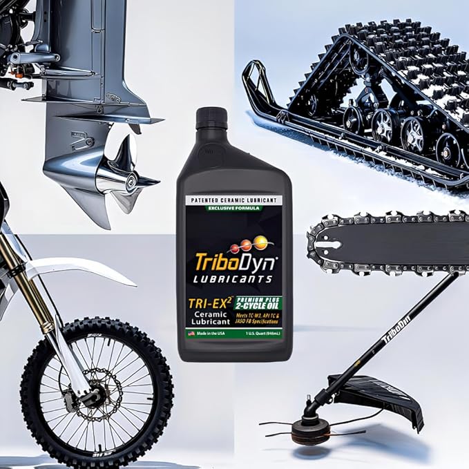 Marine Plus 2 Stroke Oil with Ceramic Coating, TC-W3, Low Smoke, Pre Mix and Direct Injection 2 Stroke Engines - 1 Gallon