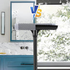 15.9" Window Squeegee for Car,2 in 1 Window Cleaner with Long Stainless Steel Handle,Sponge Car Squeegee for Gas Station, Glass,Shower,Outdoor High Window Cleaning (15.9")