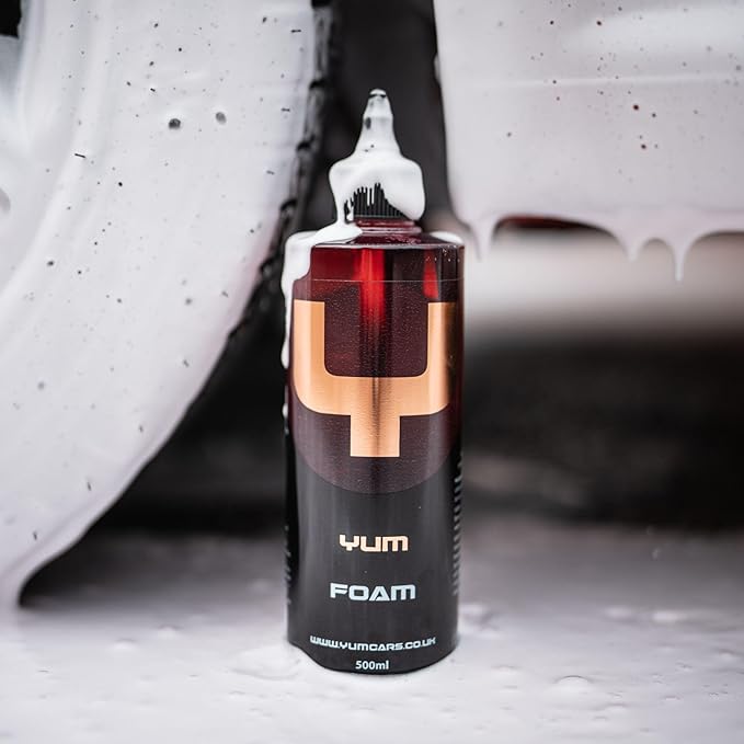 Yum Foam – pH Neutral Snow Foam for Touchless Pre-Wash – Thick, High-Foaming Soap Safe on Paint, Ceramic Coatings, and All Exterior Surfaces – 500ml Bottle