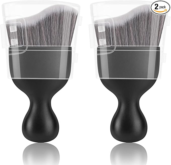 Amrules 2 PCS Car Interior Detailing Brush, Auto Car Dusting Brushes, Soft Bristles Duster Removal Cleaning Tool for Dashboard Interior, Exterior, Skylight, Leather, Dust Brush, Dark Gray