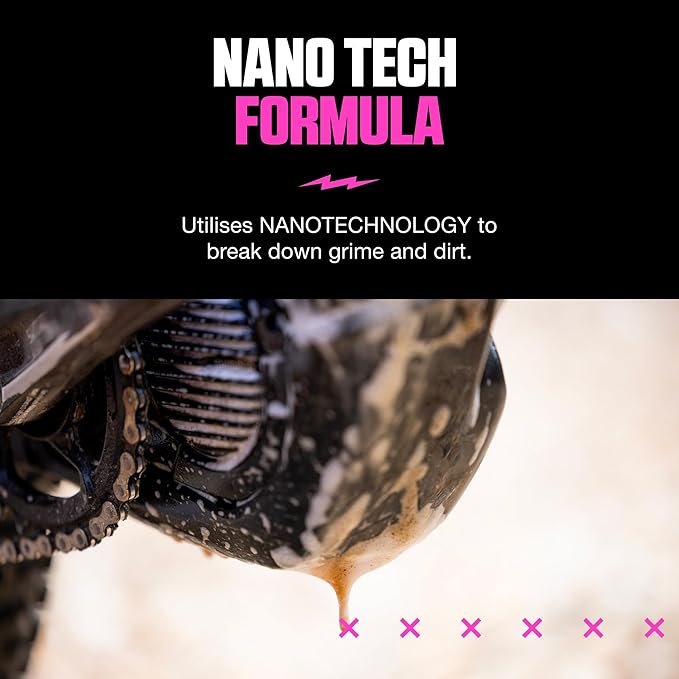 Muc-Off Bike Cleaner Concentrate | Powerful Nano Tech Bike Cleaner | Safe on Carbon Fibre, Biodegradable Formula for Bicycle and Motorcycle Cleaning
