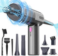 7000Pa Mini Car Vacuum: 4-in-1 handheld vacuum cordless & Compressed Air Duster & Inflator Pump, 3-Speed Portable High Power Cleaning Kit for Car Detailing, Computer Keyboard, Sewing Machine, Office