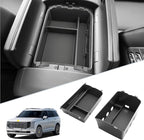 SKTU 2-Pack for 2026 Hyundai Palisade Center Console Organizer for 2026+ Hyundai Palisade Calligraphy Double Layers Console Tray Hyundai Palisade 2026 Accessories with Coin Holder (Calligraphy Only)
