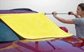 ShamPow 34"x34" Car Drying Towel with Pole, Streak Free, Lint Free, Reusable - Car Accessories, Bath Towels, Microfiber Cleaning Cloth for Car, Truck, SUV - One Pass is All You Need