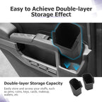 LUWU 2025 2026 4Runner Center Console Cup Holder Compatible with 2025 2026 Toyota 4Runner Interior Accessories Rear Seat Door Side Silicone Cup Holder Insert 4Runner 2026 Accessories