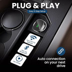 Wireless CarPlay Adapter, 2-in-1 CarPlay & Android Auto Adapter – Mini Snug Fit Design, Convert Factory Wired to Wireless for iPhone iOS 10+ & Android 11+