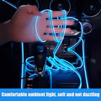 Car Interior Lights for Mercedes Benz AMG S-Class S450 S500 S580 S580e S600 S680 S63 S65 LED Car Interior Atmosphere Lamp Car Ambient Lighting Kits,Ice Blue
