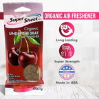 Organic Under the Seat Car Air Freshener, Long Lasting Fragrance, Cherry Scent