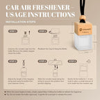 Car Air Freshener Hanging 3 Pack - 1 Way, Dream On, Cabana Hotel Collection Diffuser Oil Inspired The One Hotel, Car Fresheners for Women & Men, 45+ days Long Lasting, 0.27 FL OZ/8ML