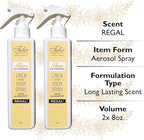Tyler Glam on Demand - Regal Scent Linen and Room Spray 2 Pack - Air Freshener and Odor Eliminator Bundle with Stain Remover Pen - Laundry Bundle