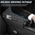 Stacool Upgraded Car Center Console Cover,Microfiber Leather Car Armrest Cover Cushion with 2 Storage Bags,Universal Car Armrest Storage Box (Black)