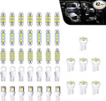 42PCS Interior Car Lights, LED Car Interior Bulb Kit Set, 194 DE3175 T10 31mm 41mm Bulbs, Replacement Lights for Dome, Map, License Plate, Door, Side Marker, Trunk Light