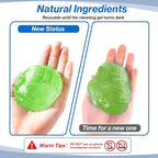 Car Cleaning Gels-4 Pack, Cleaning Gel for Car, Dust Cleaner Putty Cleaner Slime Cleaning Supplies Auto Detailing Tools, Cleaning Slime for Dust Removal, Cleaning Kit Gift for Men Women, 320g