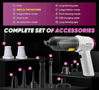Portable Cordless Handheld Vacuum Cleaner with 15000PA, 120W Air Duster, Brushless Motor, Mini Vacuum for Car and Home