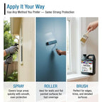 RainGuardPro Acrylic Paint Sealer 5 Gallons | Indoor Outdoor Protection | Water-Based, VOC-Free | Shields Surfaces from Water, UV, Weather | Easy Application | Semi-Satin Finish