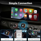 Sunweyer Wireless CarPlay Adapter & Android Auto Wireless Adapter, for Apple CarPlay, USB Bluetooth Dongle for iPhone & Android, Plug & Play Car Play Wireless Adapter 2026