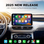 Wireless CarPlay Adapter for iPhone - Carplay&Android Auto Wireless Adapter Convert Wired to Wire-Less Carplay Dongle Fast Setup No Latency for Cars with Built-in Car-Play