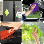 Gersoniel 16 Pcs Magnetic Cleaning Cloth Dry Erase Reusable Magnetic Microfiber Whiteboard Cleaning Cloth Towel for Dry Erase Board Whiteboard Classroom Home Office (Multiple Colors,6 x 6 Inch)