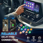 Mini Wireless CarPlay & Android Auto Adapter - Stable Fast Connection for iPhone/Android - Convert Factory Wired to Wireless for Cars 2016+
