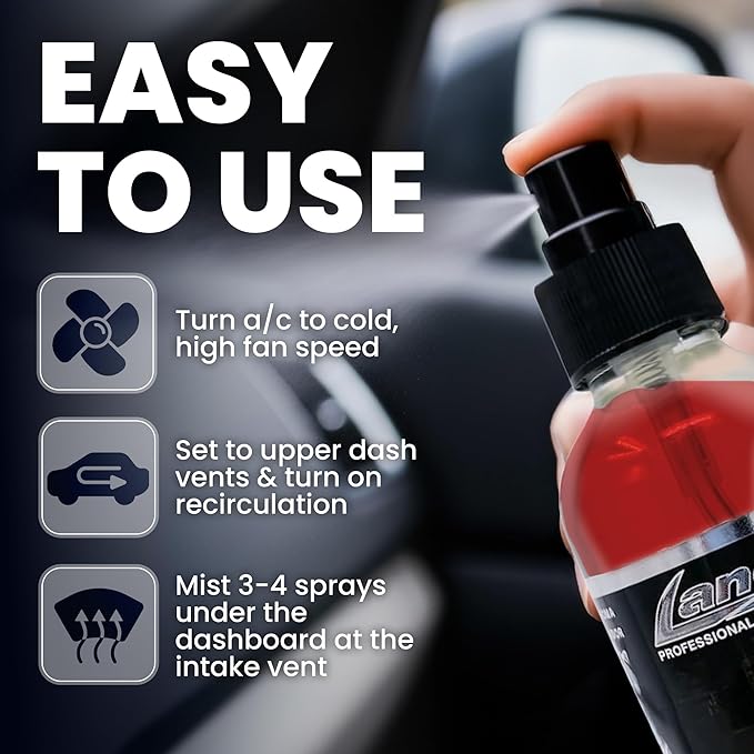 Lane's Premium Car Air Fresheners - Strawberry Scent Water Based - 4oz Eliminate Bad Odors of Pet & Food From Car Interior Leather, Carpet, Upholstery Great For Cars, Trucks, SUVs, RVs & More