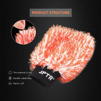 SPTA Microfiber Car Wash Mitt, 3Pcs Car Sponge Glove Wrapped in Soft, Plush Fiber Cloth Material, Safe Washing with Any Car Soap, Bucket, Foam Gun, Foam Cannon, Other Cleaning Supplies