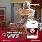 Nanotech Solutions Ultimate Sealant Wet Look- High Gloss Clear Sealer, Water Repellent Coating for Concrete, Masonry, Natural Stone, Slate Tile- UV Resistant, Water-Based, Indoor Outdoor (5 Gal.)